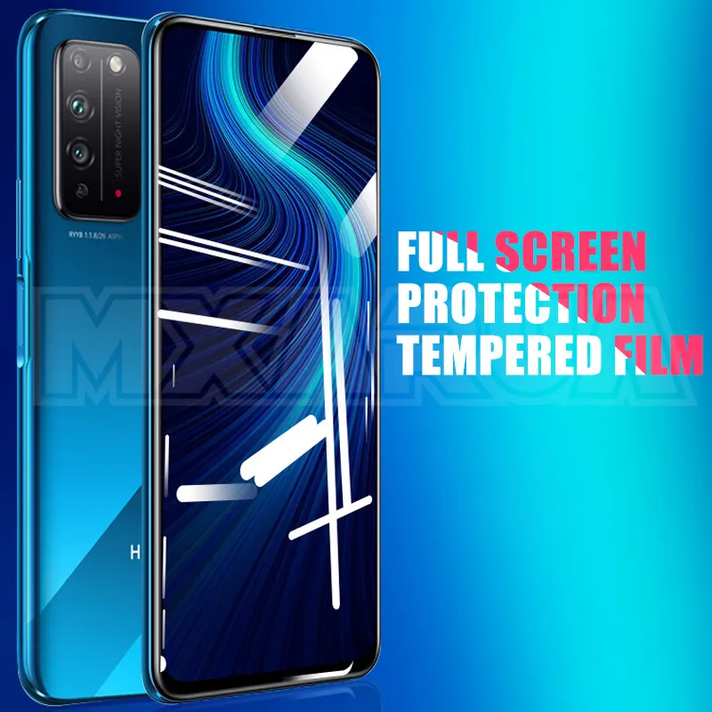 Защитное стекло 9D на весь экран для Honor 10X Lite X10 9X 9A 9C 9S 8X 8A 8C 8S 20S 30S 10i 20i 30i закаленное