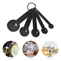 hot sales weighing spoons portable lightweight convenient black baking coffee measuring spoons cups for home