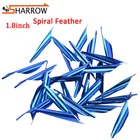 1,8 дюйма, спиральное перо для стрельбы из лука, правое крыло, лопаны, пластиковые перья со стрелами, толщина 0,1 мм, для стрельбы из лука, Охотничьи аксессуары