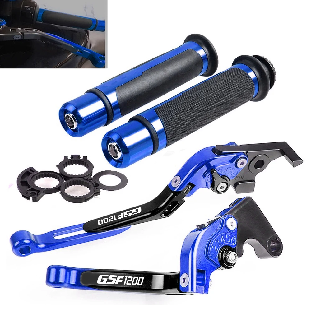 

Motorcycle Adjustable Brake Clutch Levers and Handle Grips Bar For Suzuki GSF1200 GSF 1200 BANDIT 2001 20002 2003 2004 2005 2006