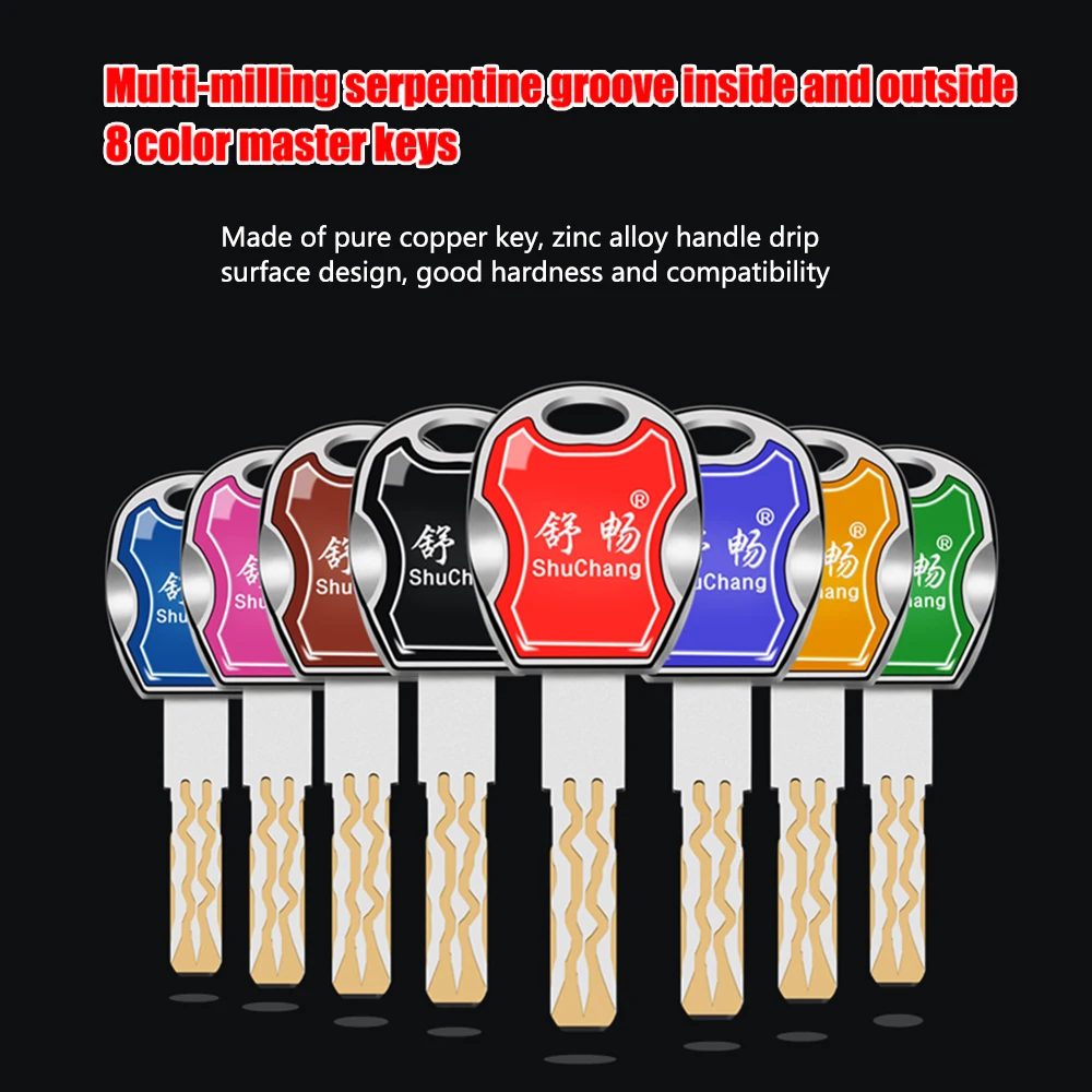 Anti-theft door lGate Cylinder Lock core Type 11 /13 copper C-class lock blade anti-violence super 8Keys | Обустройство дома
