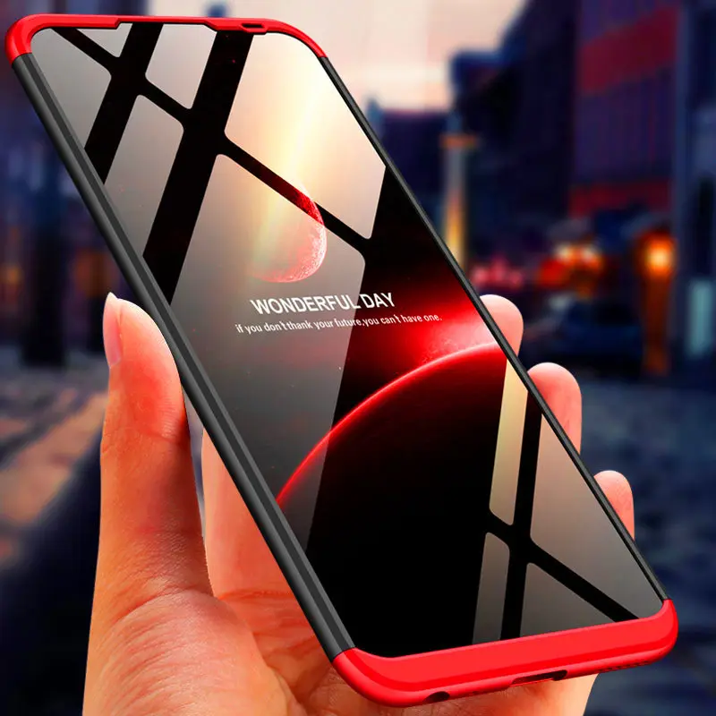 Vivo Y91 Y93 Y95 360 чехол 360 градусов полный чехол матовый чехол для Vivo Y 91 93 95 VivoY95 VivoY93 противоударный чехол со стеклянной пленкой