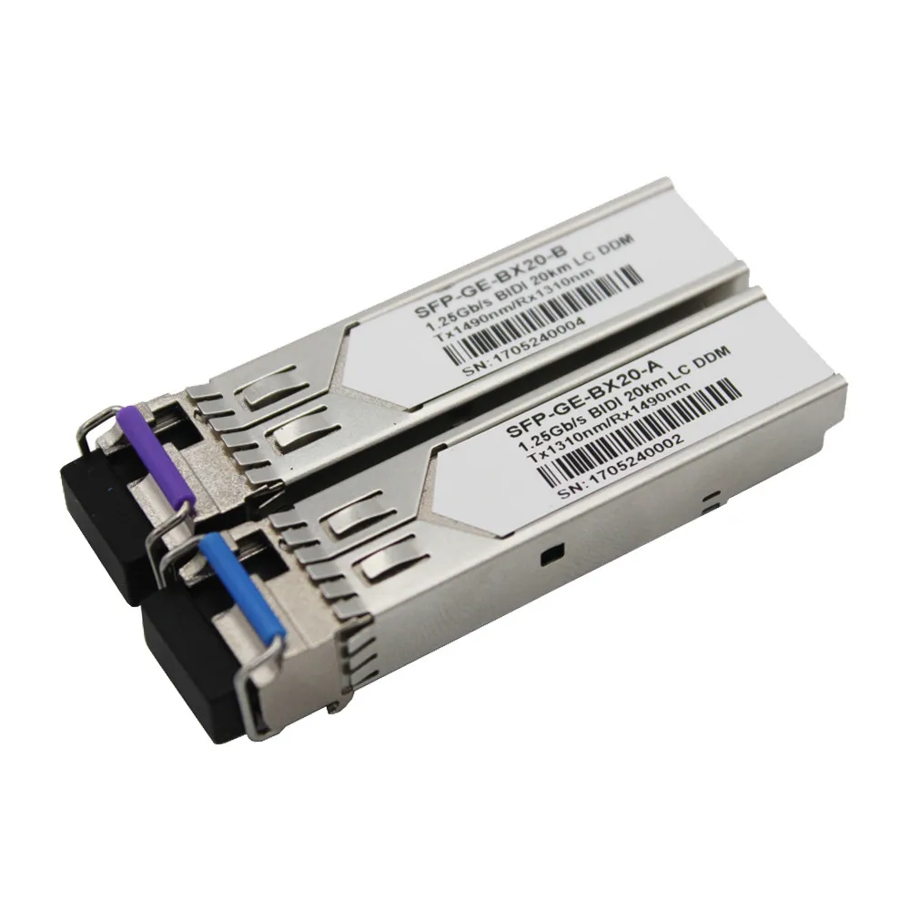

1,25 ГБ/сек. SFP трансивер одноволоконный одномодовый 20 км 1310nm SC DDM