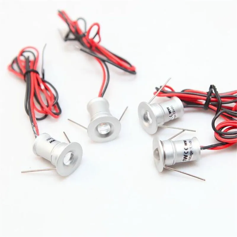9 шт./лот DC12V 1W светодиодный мини светильник водонепроницаемый IP65 Светодиодные