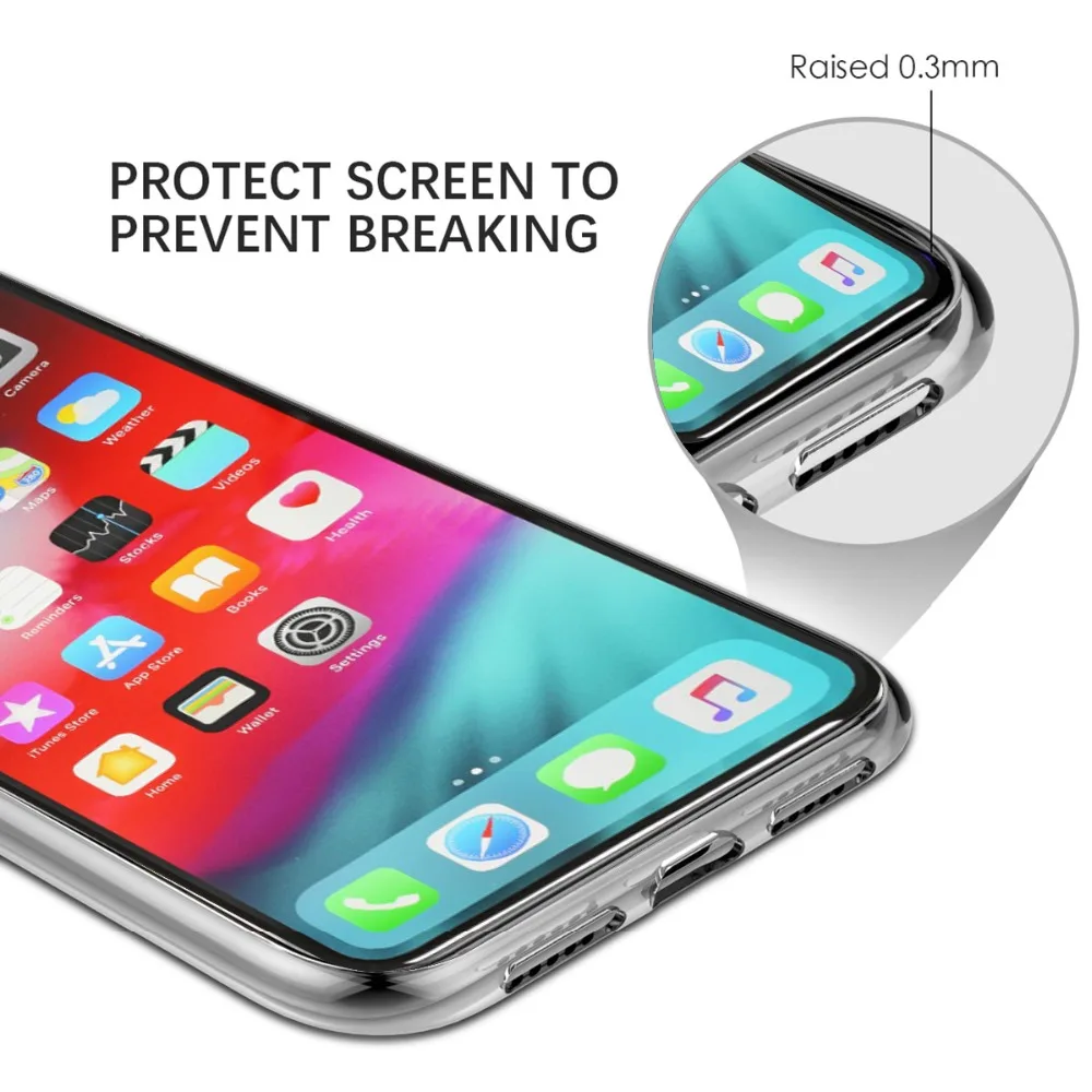 Ультратонкий Мягкий ТПУ прозрачный силиконовый чехол для телефона iphone 11 Pro Max