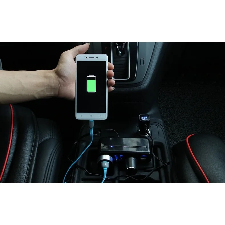 Dual USB Independent Switch Socket For Car Charger With Voltage Monitoring | Автомобили и мотоциклы