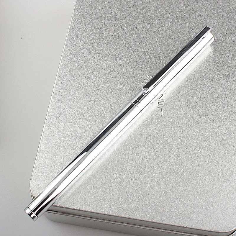 

Перьевая ручка JINHAO 126 со стальным корпусом, Сверхтонкая металлическая чернильная ручка с наконечником 0,4 мм/0,5 мм