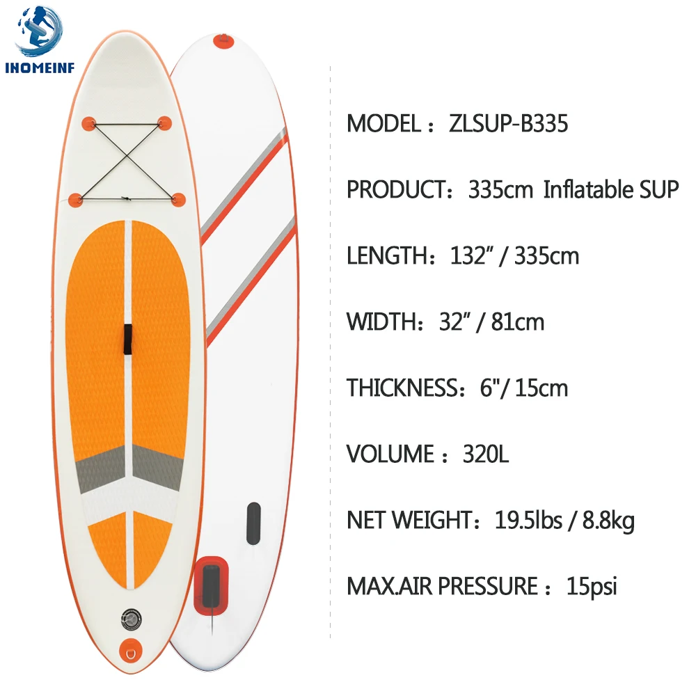 

Inflatable SUP Board 132 in Stand up Paddle Boards For Adults/Childs 81cm Widened Water Sport Surfing PVC Surfboard Paddleboard