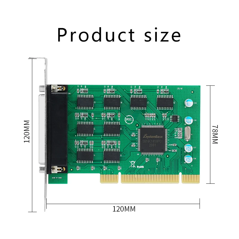 PCI-8 последовательный порт RS232 интерфейс платы промышленное управление
