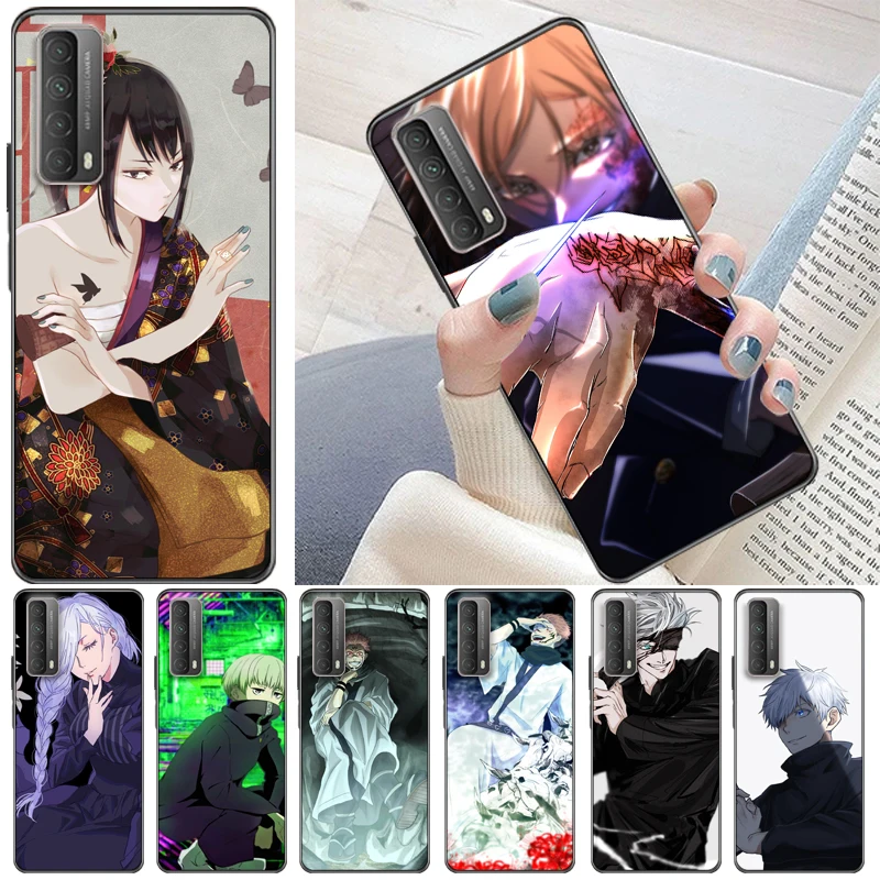

Jujutsu Kaisen Fushiguro Megumi Yuji Itadori Satoru Gojo Sukuna Phone Case For Huawei P Smart Z 2019 2021 Funda Coque