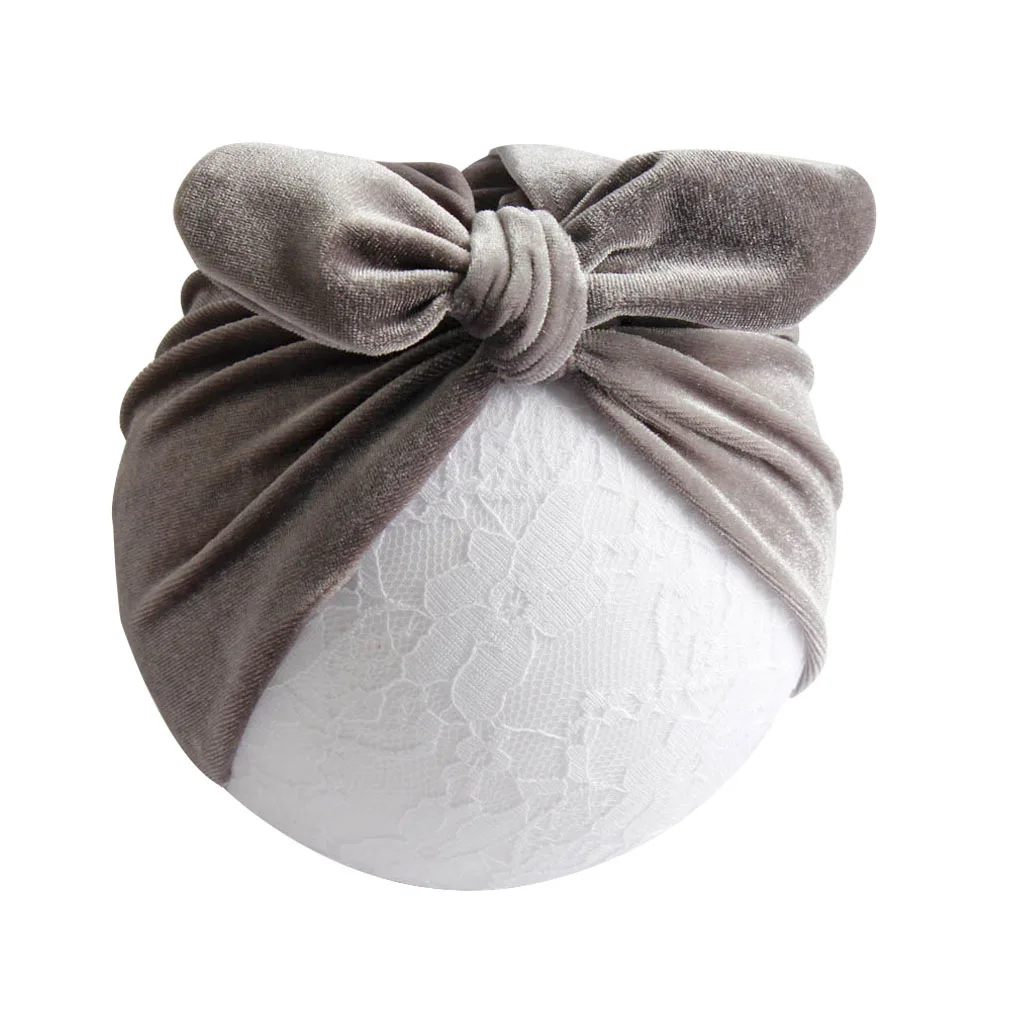 

2020 New Products European American Baby Hairband Baby Rabbit Ears Knotted Hairband Headgear Children Velvet Headband