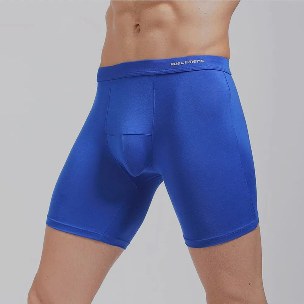 soft long boxershorts Underwear Sexy Boxer Shorts Panties Breathbale  U Convex soft and comfortable ockstrap Cotton Underpant