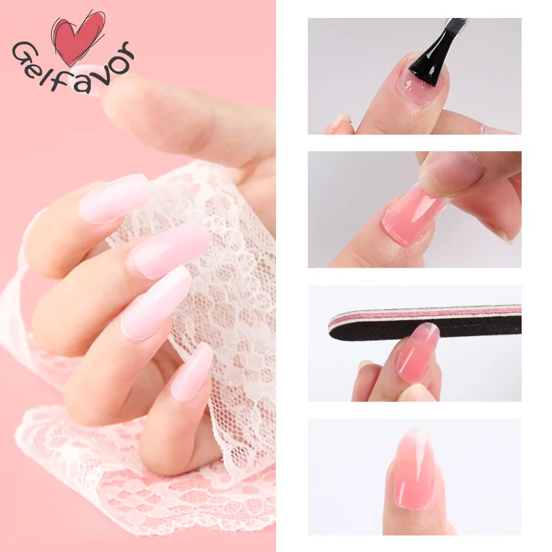 Nail Art волокна быстро расширить с украшением в виде кристаллов клей расширение