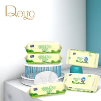 deyo cleaning wet wipes newborn baby special preference bag with cover hand mouth soft children toallitas humedas 5 packs