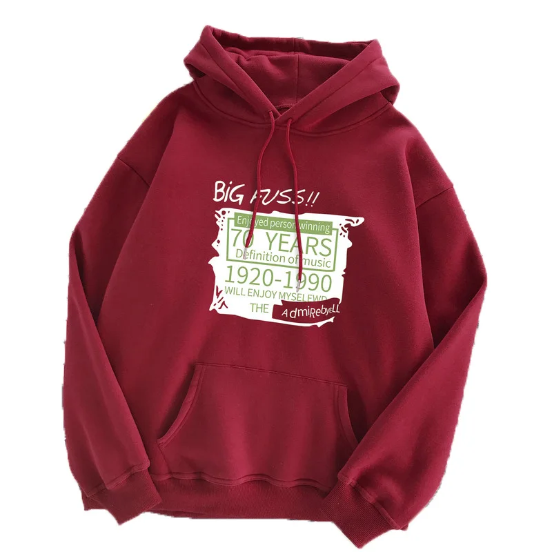 

New Style Autumn and Winter Hoodies Women Add Wool Korean-style Loose Plus Size Long Sleeve Sweatshirt Women