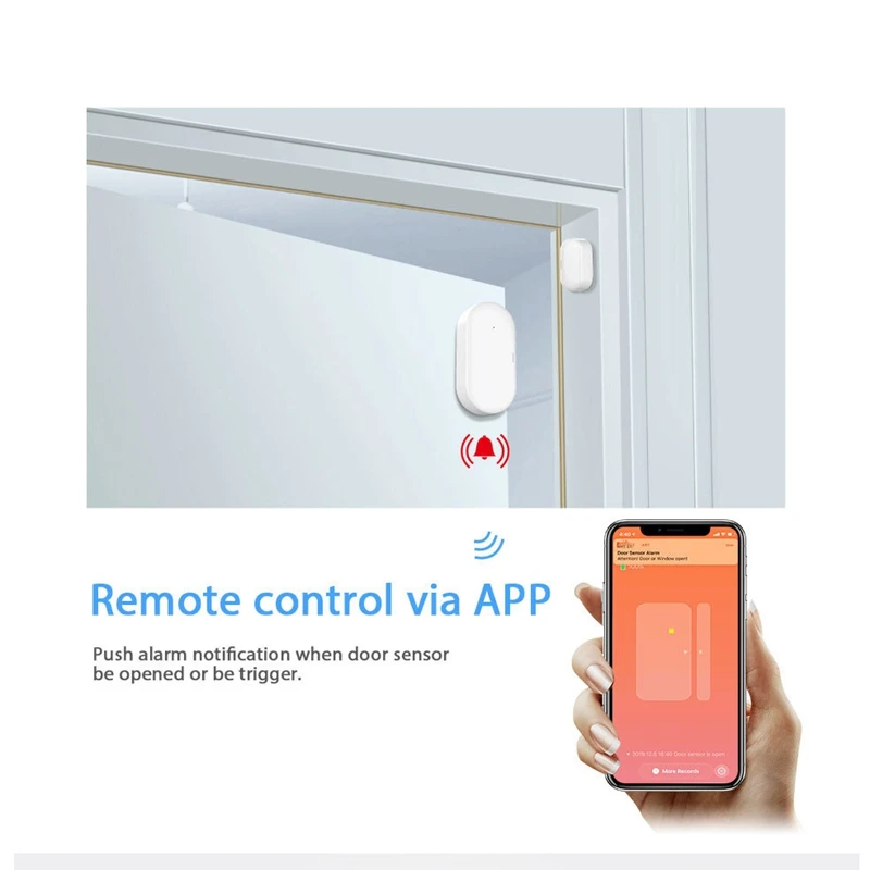 

Door and Window Sensors, ligent Linkage Door Sensor Detector, Ultra-Low Power Wireless Transmission for Home Office