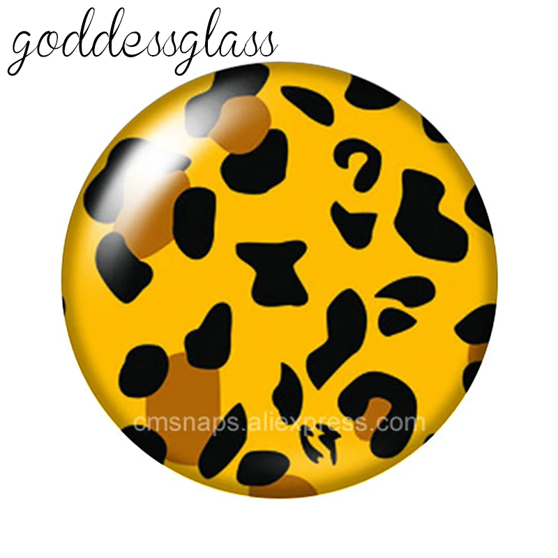 Модный леопардовый узор корова тигр змея 10 шт. 12 мм/16 мм/18 мм/25 мм круглый