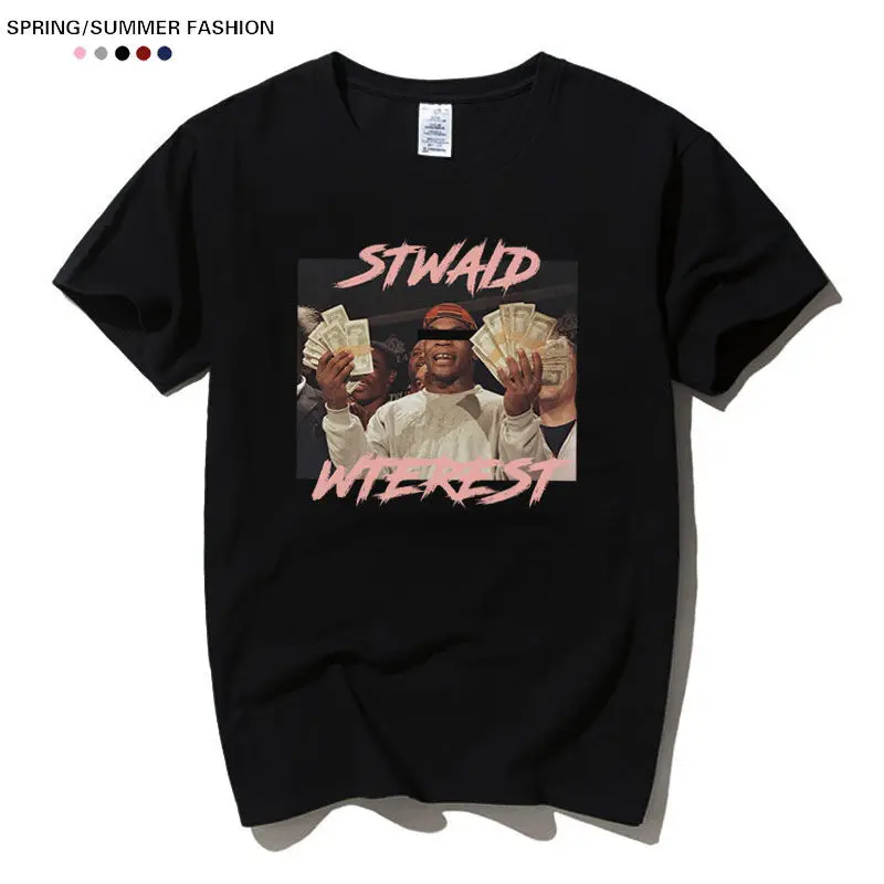 

Rap American leisure high street hiphop trend hip hop oversize short sleeve T-shirt loose couple