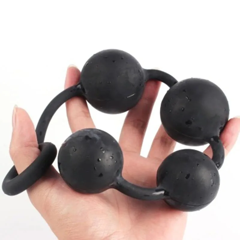 Silicone Anal Beads Butt Plug Dilatador Balls Expander Vibrant Vaginal Dilator Sex Toys -30 | Красота и здоровье