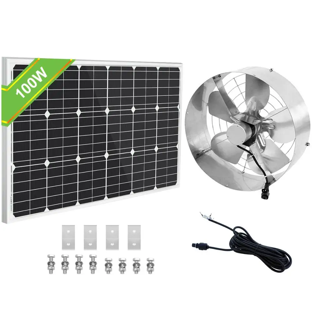 Солнечная энергия чердак Gable вентилятор-100 ватт монокристаллическая солнечная