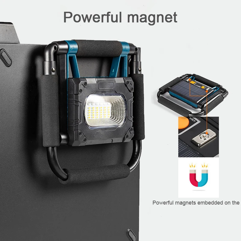 구매 휴대용 스포트라이트 회전 작업 빛 태양 에너지 + USB 충전 캠핑 사냥 서치라이트, 3600mAh 비상 토치 4 모드 저렴한 휴대용 스포트라이트 회전 작업 빛 태양 에너지 + USB 충전 캠핑 사냥 서치라이트, 3600mAh 비상 토치 4 모드