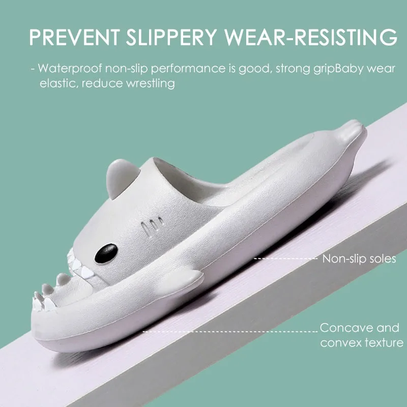 Туфли детские в виде акулы летние сандалии на плоской подошве Эва мультяшный