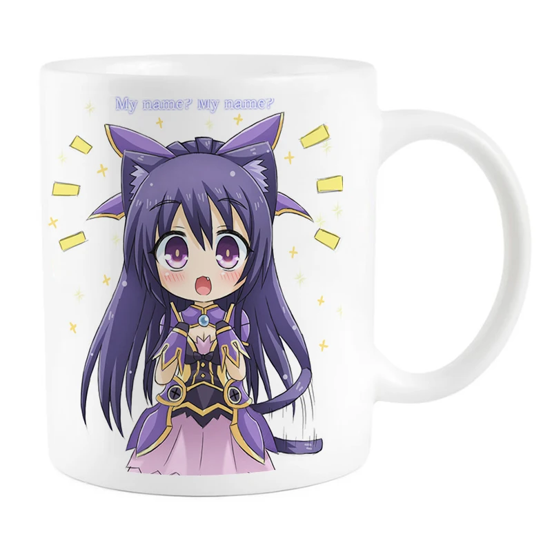 

Date A Live Shido Itsuka Tohka Yatogami Kotori Itsuka Cup Mug Cosplay Prop High Temperature Color-changing Mug Cups