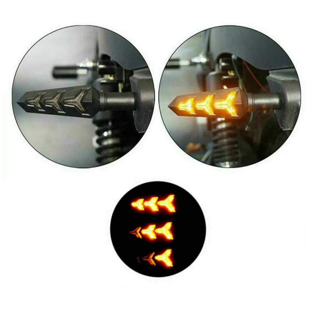 

Indicators LED Turn Signals Light Tail Lamp Motorcycle 2 Pair Blinker DC 12V