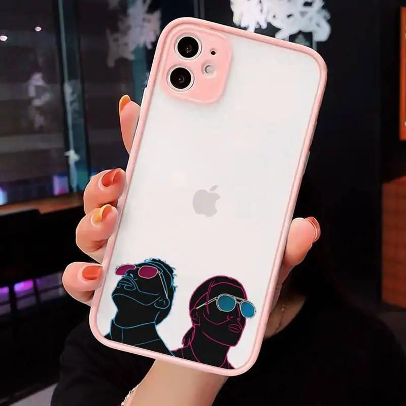 

funny face Phone Case matte transparent Candy Color Soft TPU For iphone 7 8 11 12 plus mini x xs xr pro max cover