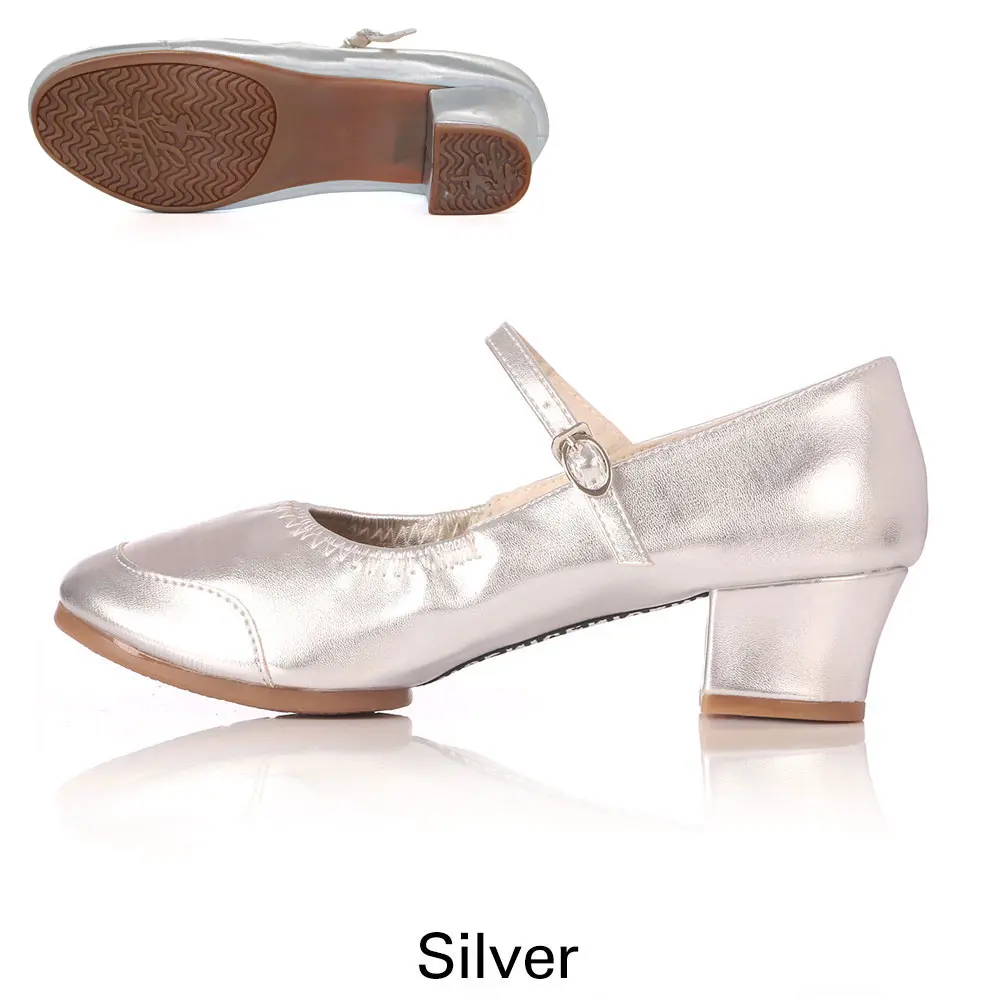 Silver Новинка; женская обувь для танцев на мягкой подошве; Современная женская обувь для сальсы; обувь для латинских танцев; обувь для танцев для женщин и девочек; обувь для джазовых танцев на квадратном каблуке - Цвет: Silver
