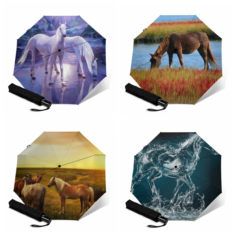 Роскошный зонт для путешествий с автоматическим открыванием и закрытием 3