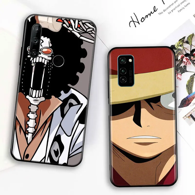 

Silicone Cover Anime One Piece For Huawei Honor 7C 7A 7S 8 8A 8X 8C 8S 2019 2020 9 lite 9X Pro Black Phone Case