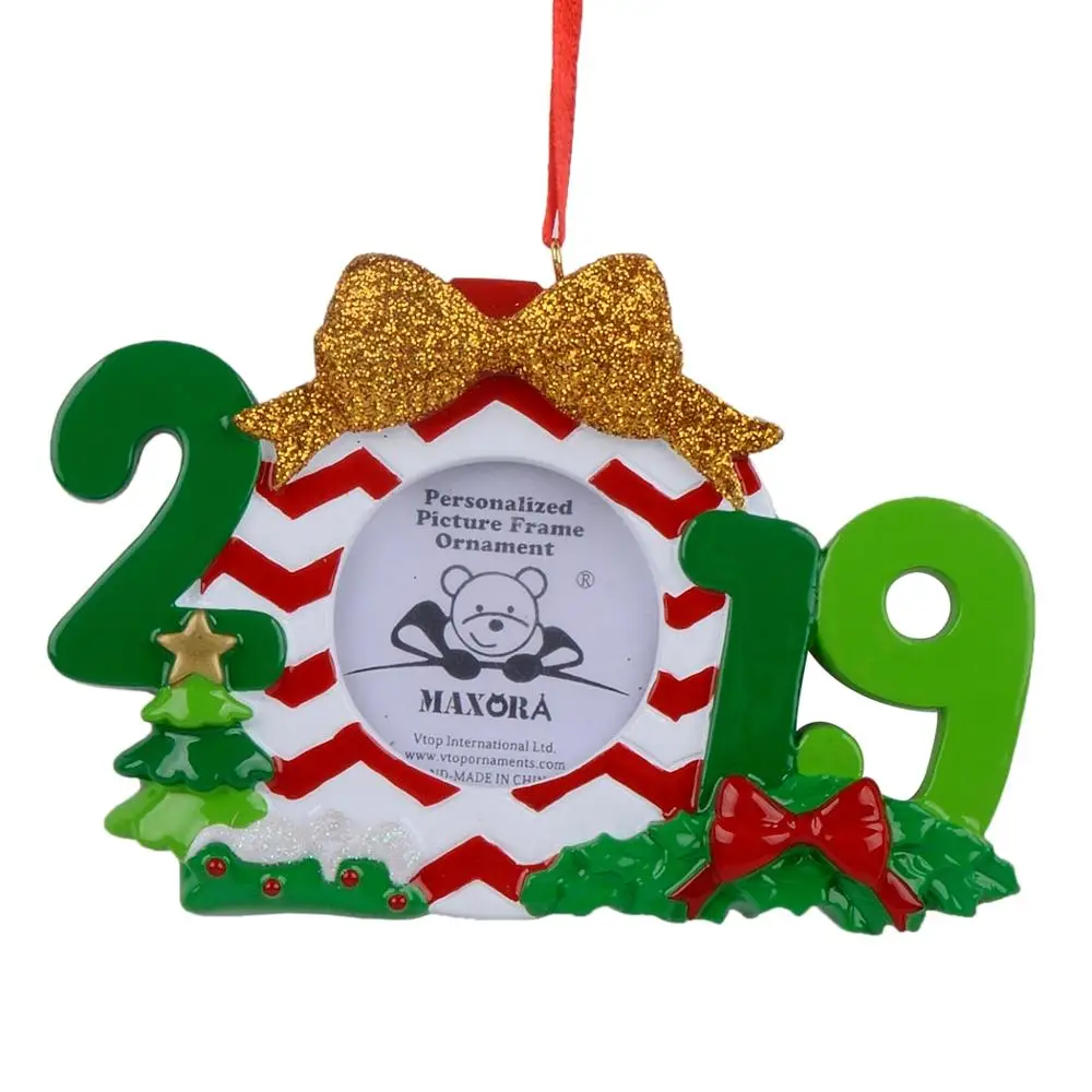 Оптовая продажа рамка для фотографий из смолы 2019 рождественские украшения