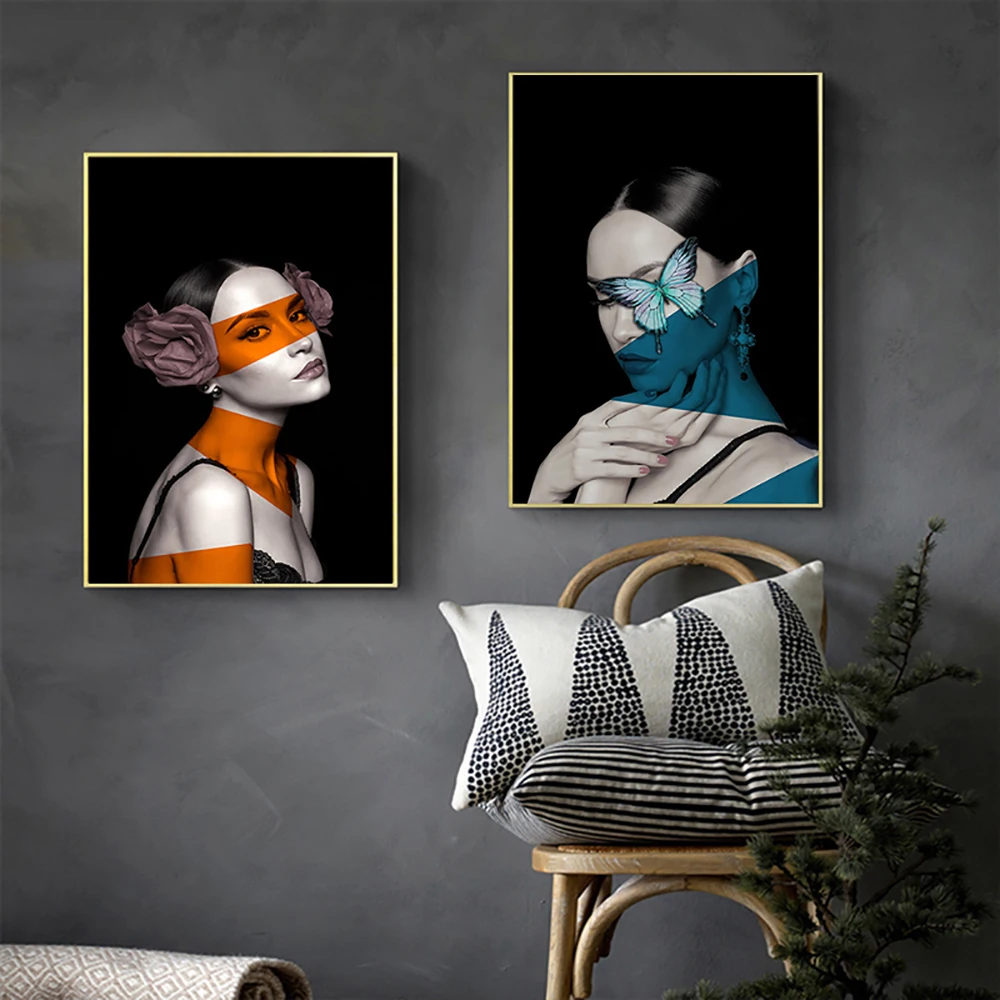 Модульная картина Портрет Искусство плакаты обнаженные сексуальные женщины с
