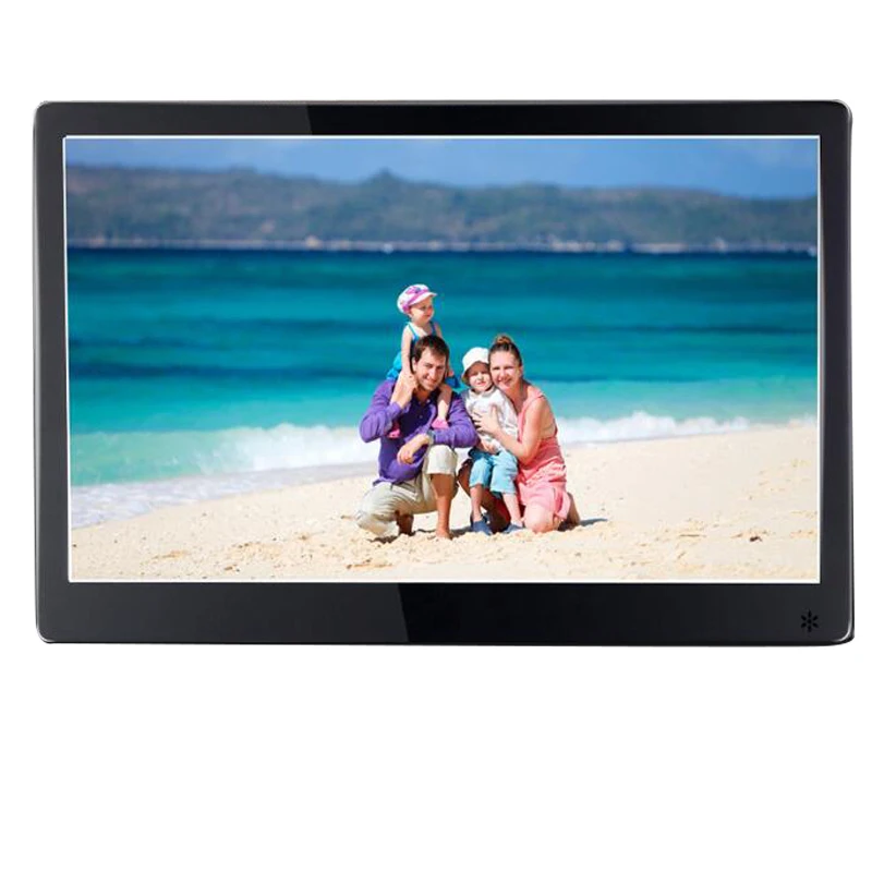 15 дюймов IPS HD LED мультимедийная металлическая цифровая фоторамка музыка