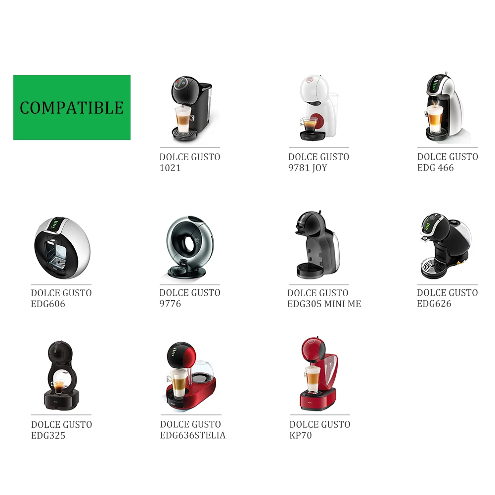 Upgraded Refillable Coffee Capsule For Dolce Gusto Reusable Stainless Steel Filter Cup Nescafe Cofee Machine Crema Maker | Дом и сад