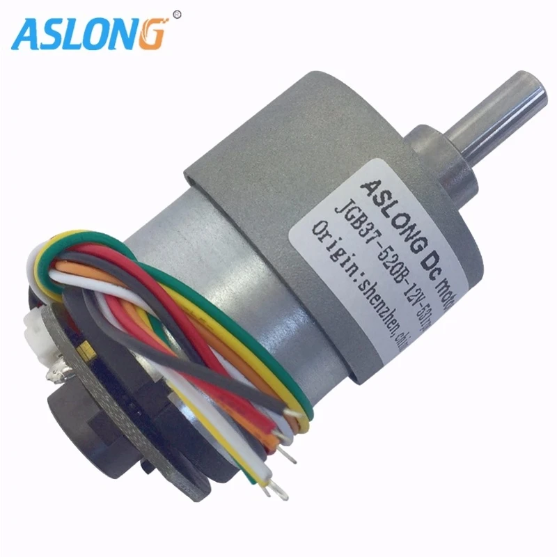 Редукторный двигатель постоянного тока 12 В с диском энкодера высокий крутящий