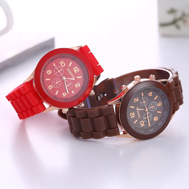 Luxury Brand Children Watch Silicone Strap Round Watches Girl Dress Jelly Quartz Wrist Relogio Feminino C079 | Наручные часы