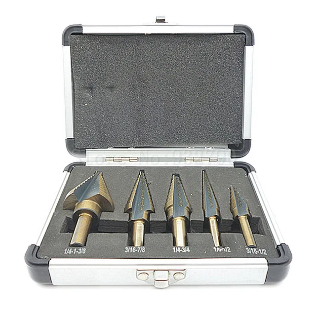 5 шт. кобальтовые ступенчатые сверла из быстрорежущей стали|Наборы ручных