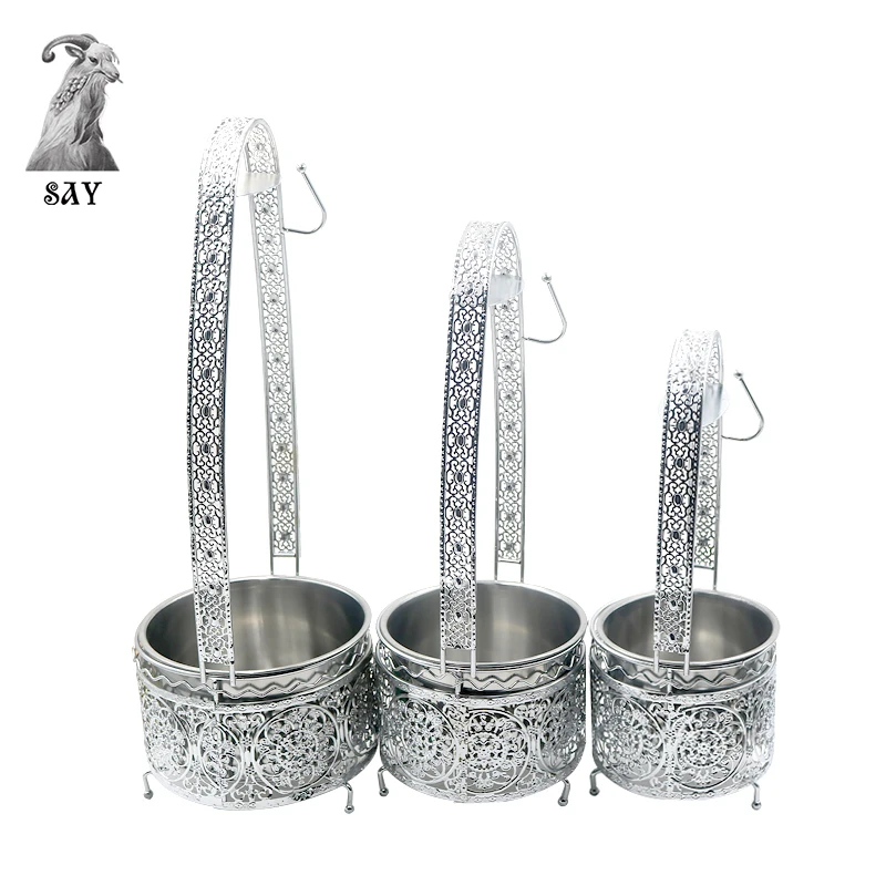 SY 3 Size New Hookah Charcoal Holder Basket Stainless Steel Shisha Carbon Basket for Hookah Chicha Narguile Accessories