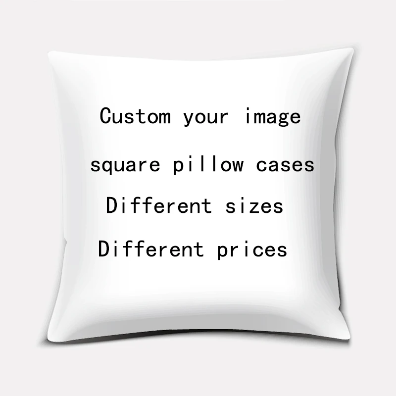 

Custom high quality thick pillow cases double sides pattern pillow cases custom images and sizes rectangle square pillow cover