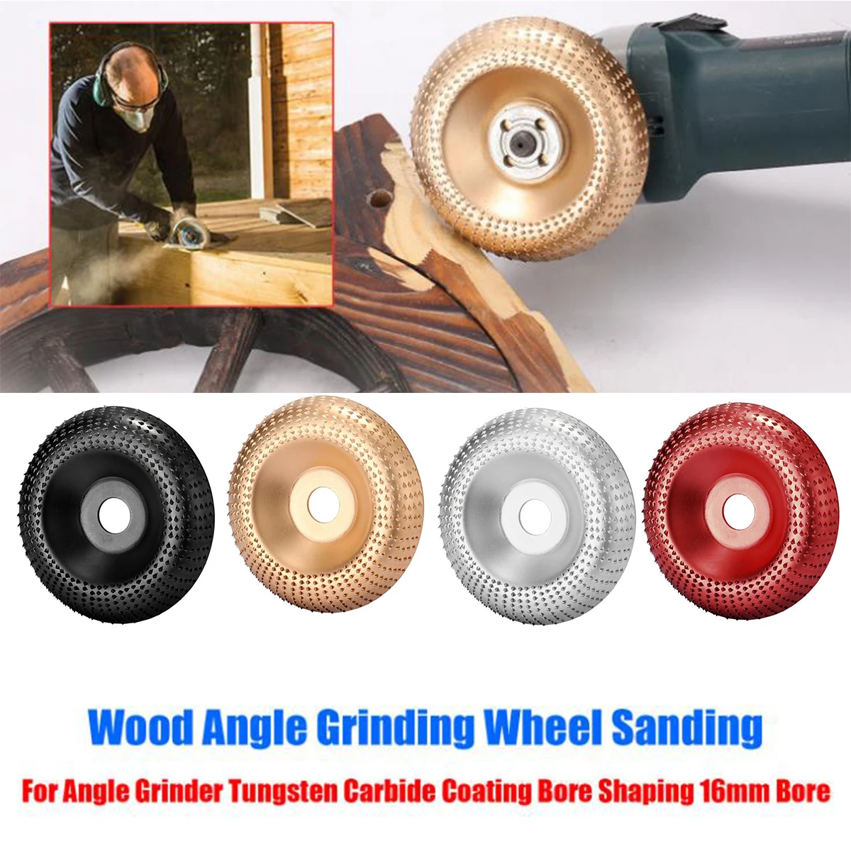 

100mm Carbide Wood Sanding Carving Shaping Disc For Angle Grinder Grinding Wheel