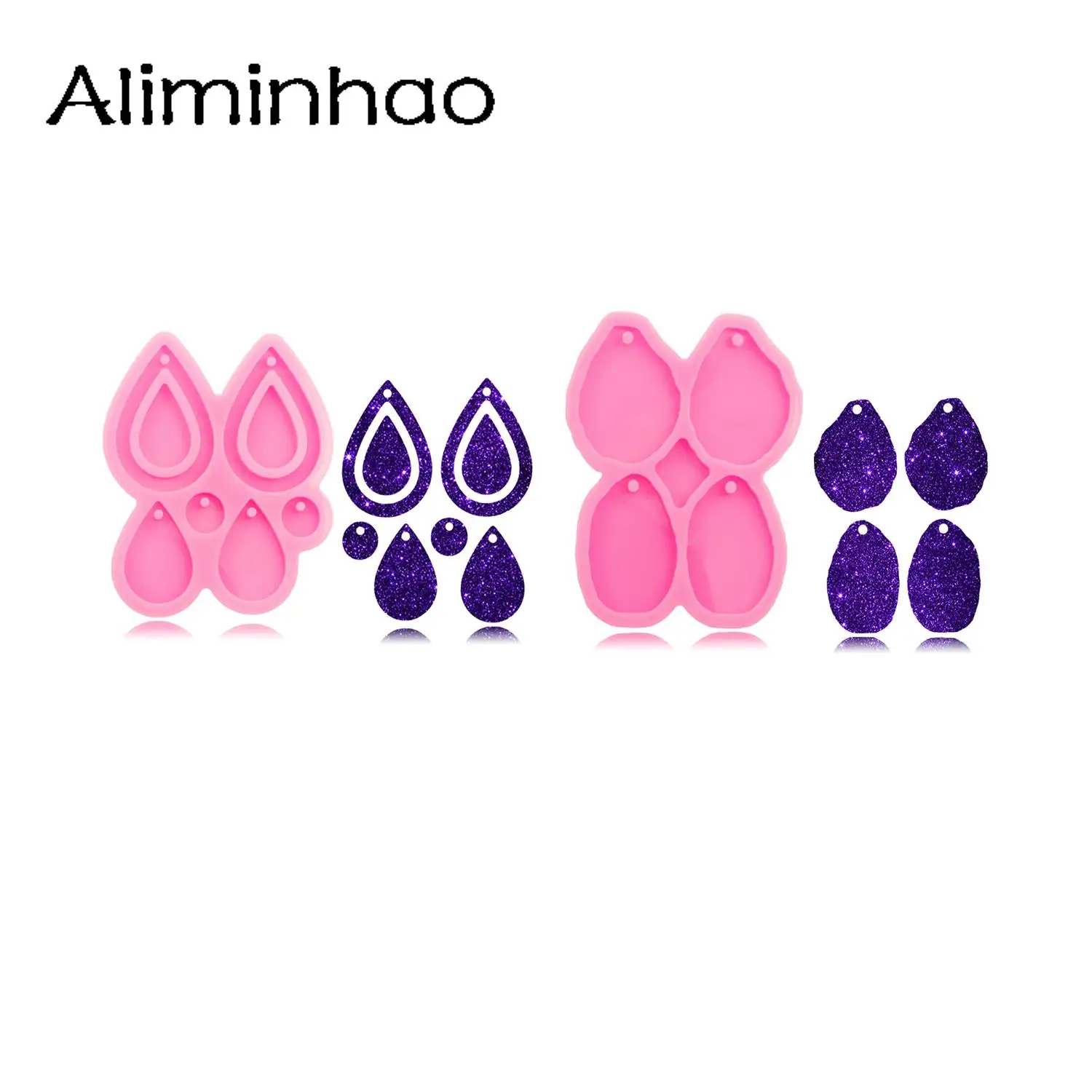 

DY1085 блестящие формы Geodes с неровными краями, формы для сережек из силиконовой смолы, кольцо для разрыва, искусственная эпоксидная смола