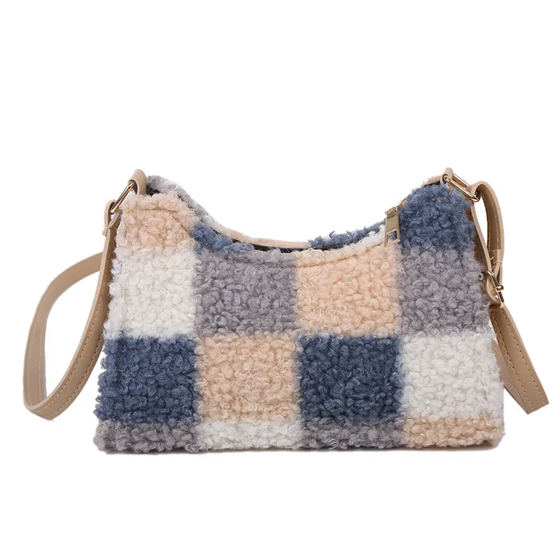 

Joker bag single shoulder portable new autumn and winter net red bag Japanese cute lamb plush bag