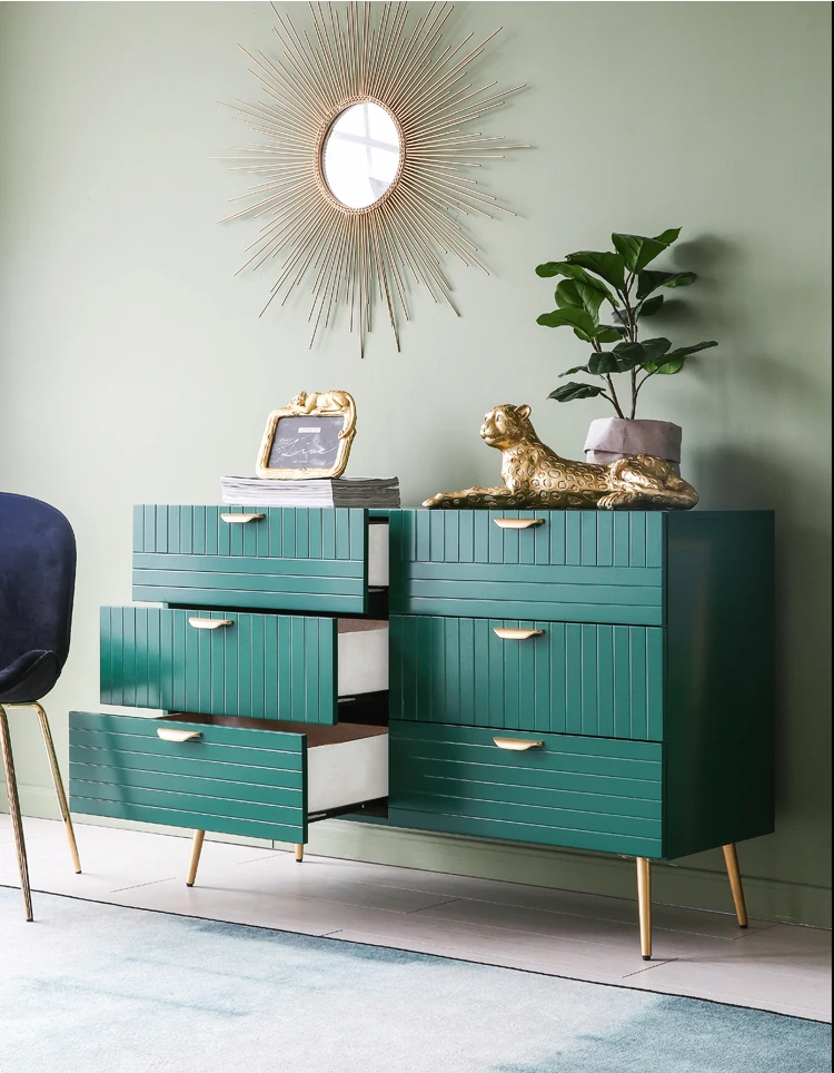 Шкаф сервант из массива дерева европейская роскошная классическая ТВ тумба с 6