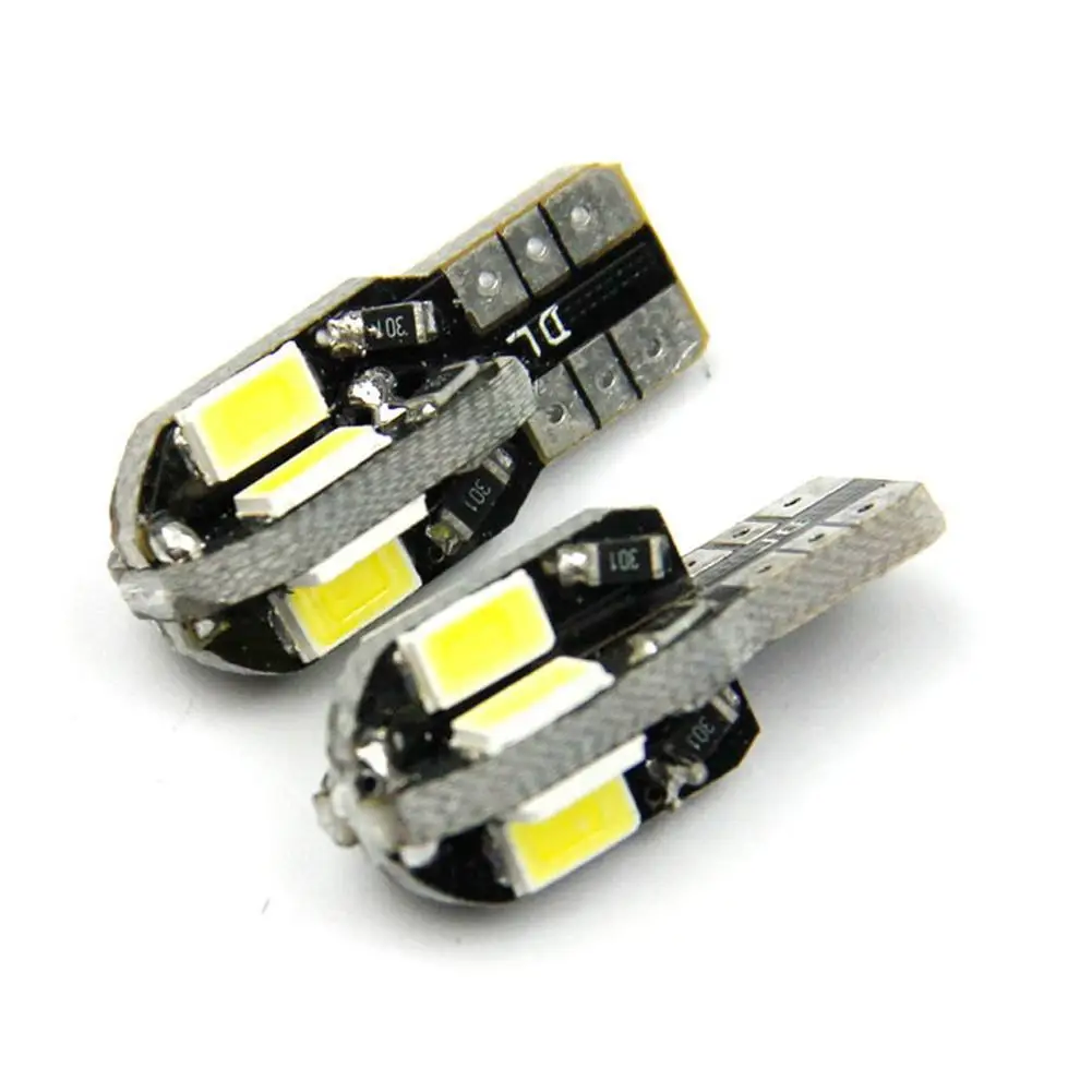 T10 8SMD Автомобильные светодиодные лампы Canbus 8 Smd Xenon White W5w светильник Bulb Side 501