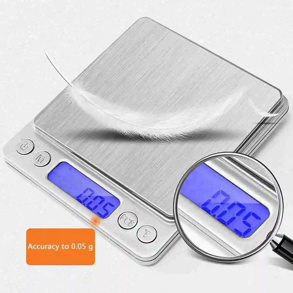 Кухонные весы для выпечки точные цифровые с ЖК дисплеем 500 г/3000 г электронные