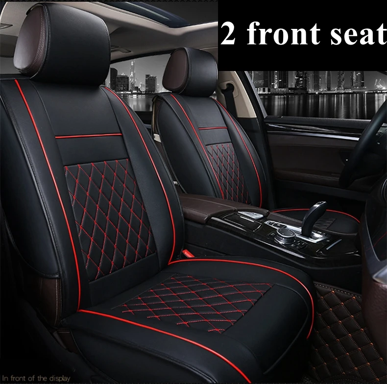 2 frontseat blackred Автомобильный чехол для LADA Vesta Xray Kalina Priora Largus 4x4 Granta Samara 2106 210 Mini Countryman Coupe Clubman автомобильные аксессуары - Название цвета: 2 frontseat blackred