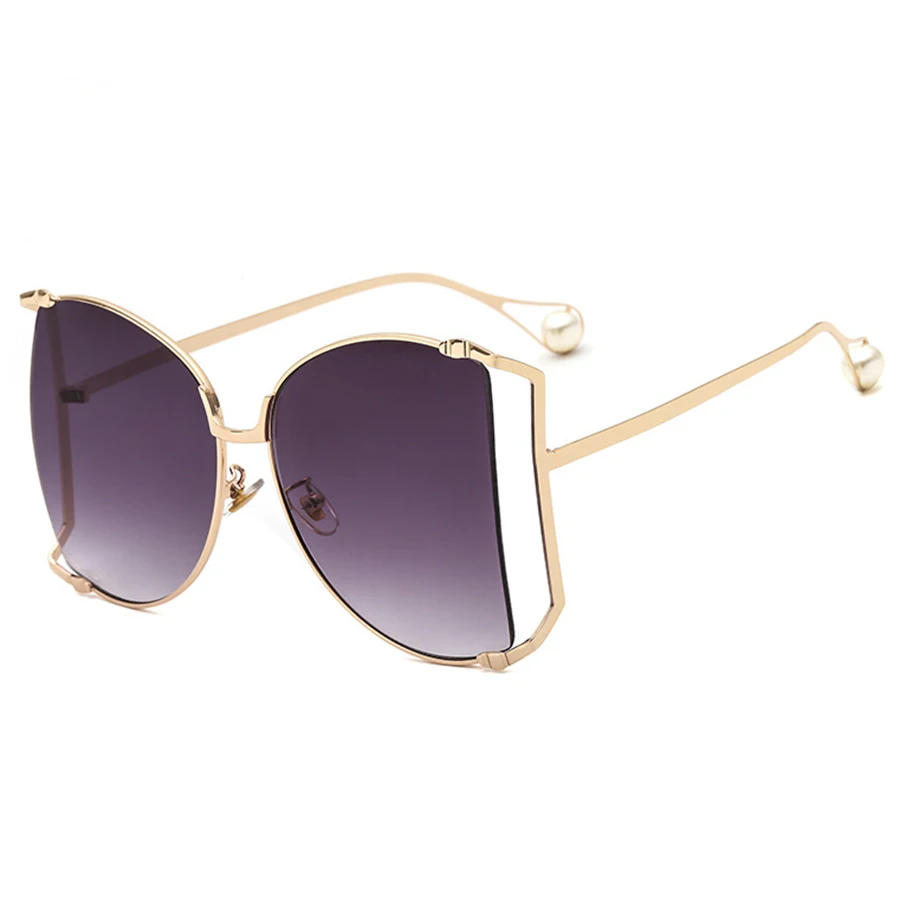 Женские солнцезащитные очки в форме бабочки большие брендовые дизайнерские