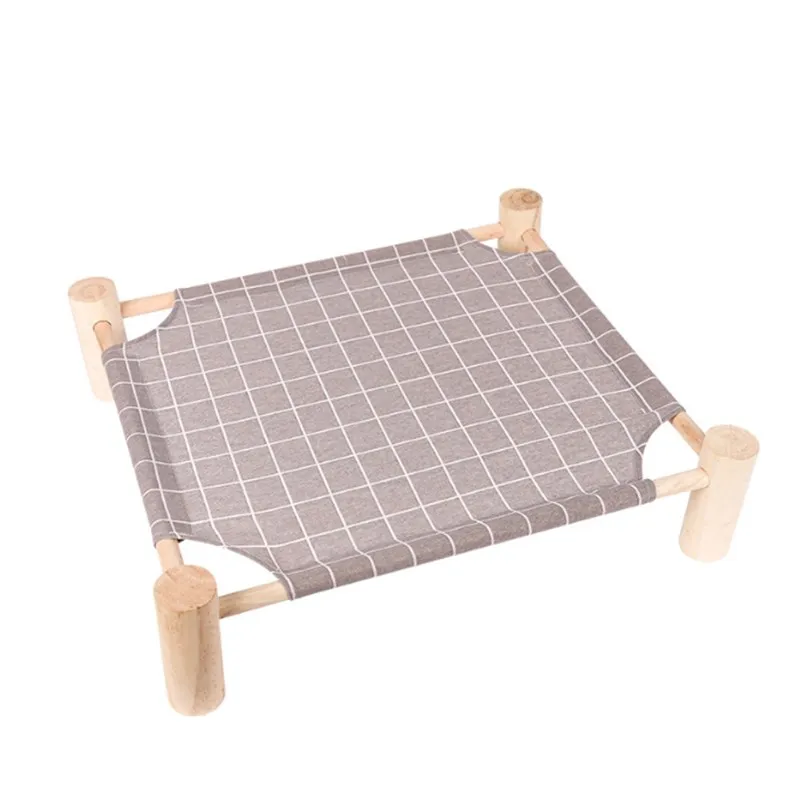 Обычная кровать для кошек моющиеся гамаки Вуд холст кошка прочная холщовая